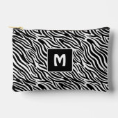 Aangepast monogram zebra patroon etui (Voorkant)