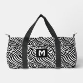 Aangepast monogram zebra patroon plunjezak (Voorkant)