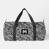 Aangepast monogram zebra patroon plunjezak (Achterkant)