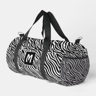 Aangepast monogram zebra patroon plunjezak