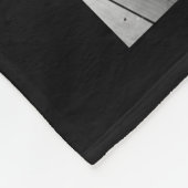 Aangepast monogram zwart-wit en roze Chevrons Fleece Deken (Hoek)