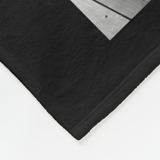 Aangepast monogram zwart-wit en roze Chevrons Fleece Deken (Hoek)