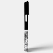 Aangepast monogram zwart-wit flesje Case-Mate iPhone case (Achterkant / Rechts)