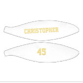 Aangepast monogramed Team Club Player Name Number Basketbal (Panelen)