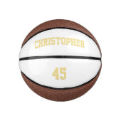 Aangepast monogramed Team Club Player Name Number Basketbal (Voorkant)