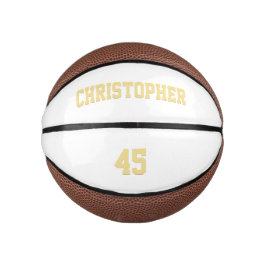 Aangepast monogramed Team Club Player Name Number Basketbal