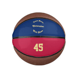 Aangepast monogramed Team Club Player Name Number Basketbal
