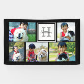 Aangepast monogramma 5 FotomozaïekAfbeelding Colla Spandoek (Horizontaal)