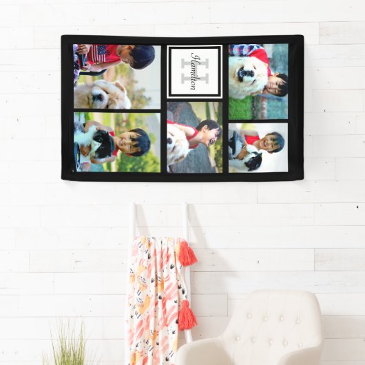 Aangepast monogramma 5 FotomozaïekAfbeelding Colla Spandoek (Insitu)