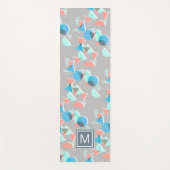 Aangepast monogrammatisch Abstract geometrisch Hip Yogamat (Voorkant)