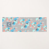 Aangepast monogrammatisch Abstract geometrisch Hip Yogamat (Voorkant (horizontaal))