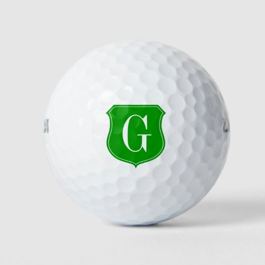 Aangepast monogramme golfbal cadeau voor mannen golfballen (Voorkant)