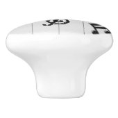 Aangepast monogramme piano-toetsenbord keramische knop (Zijkant)