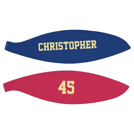 Aangepast monogrammed Club Team Player Name Number Basketbal (Panelen)