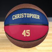 Aangepast monogrammed Club Team Player Name Number Basketbal
