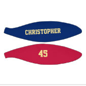 Aangepast monogrammed Club Team Player Name Number Basketbal (Panelen)