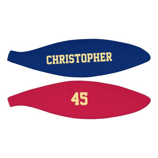 Aangepast monogrammed Club Team Player Name Number Basketbal (Panelen)