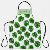 Aangepast Monstera Blad Tropisch Patroon Schort (Voorkant)
