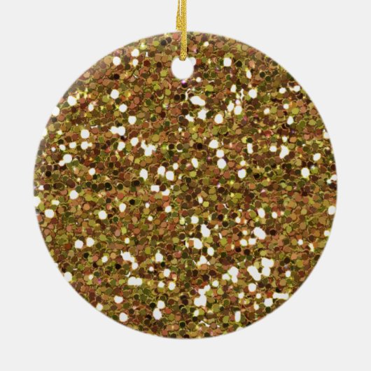 Aangepast mooi Gold Glitter E8e Keramisch Ornament (Achterkant)