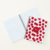 Aangepast mooi, vers Red Cherry-patroon Notitieboek (Binnen)