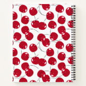 Aangepast mooi, vers Red Cherry-patroon Notitieboek (Achterkant)