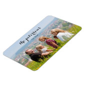 Aangepast mooie glimlach-fotocollege magneet (Linkerzijde)