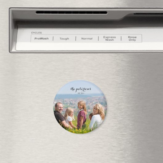 Aangepast mooie glimlach-fotocollege magneet (Insitu (Vaatwasser))