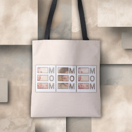 Aangepast mooiste Moeder 3 Foto Raster Verjaardag Tote Bag