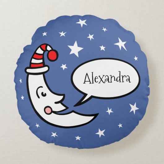 Aangepast moonoppervlak en staartwaren Sierkussen Rond Kussen (Voorkant)