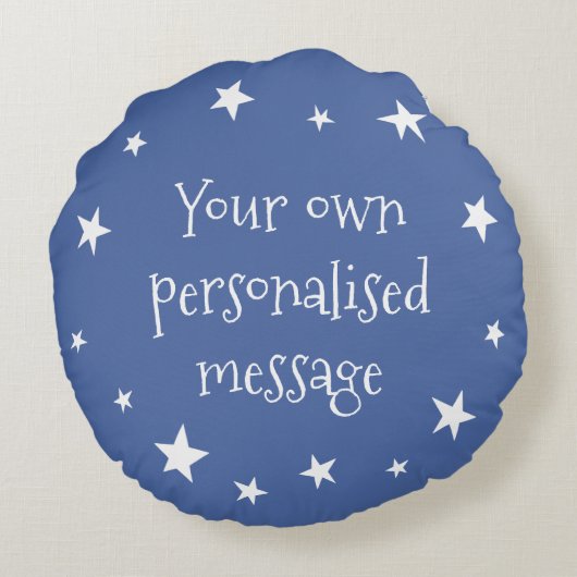 Aangepast moonoppervlak en staartwaren Sierkussen Rond Kussen (Achterkant)