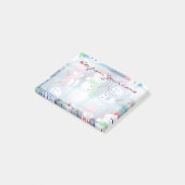 Aangepast Moppig Leuk Grappig Feestelijke Sneeuwma Post-it® Notes (Schuin)