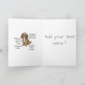 Aangepast Moppige Anatomie van een Cockapoo-hondli Kaart (Binnen)