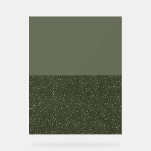 Aangepast mos en textuur acryl teken bord (Voorkant)