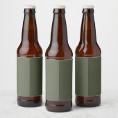 Aangepast mos groen getextureerd flesetiket bier etiket (Flessen)