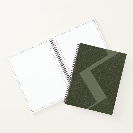 Aangepast mos groen schetsboek notitieboek (Binnen)