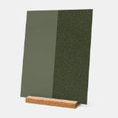 Aangepast mos groen split acryl teken bord (Hoek)