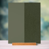 Aangepast mos groen split acryl teken bord (Neutraal)
