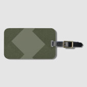 Aangepast Moss Groen Bagagelabel (Voorkant (horizontaal))