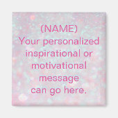 Aangepast Motivatie bericht Magneet (Voorkant)