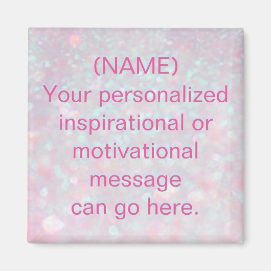 Aangepast Motivatie bericht Magneet (Voorkant)