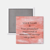 Aangepast Motivatie bericht Paarse glitter Magneet (Voorkant / Achterkant)