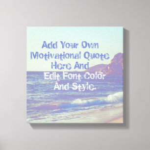 Aangepast motivatie prijsopgave, maak je eigen canvas afdruk