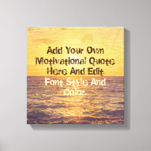 Aangepast motivatie prijsopgave, maak je eigen canvas afdruk