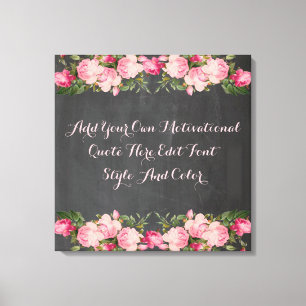 Aangepast motivatie prijsopgave, voeg jouw tekst t canvas afdruk