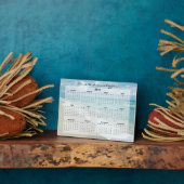 Aangepast Motivatie strand 2014-bureaukalender Fotoplaat (Zijkant)