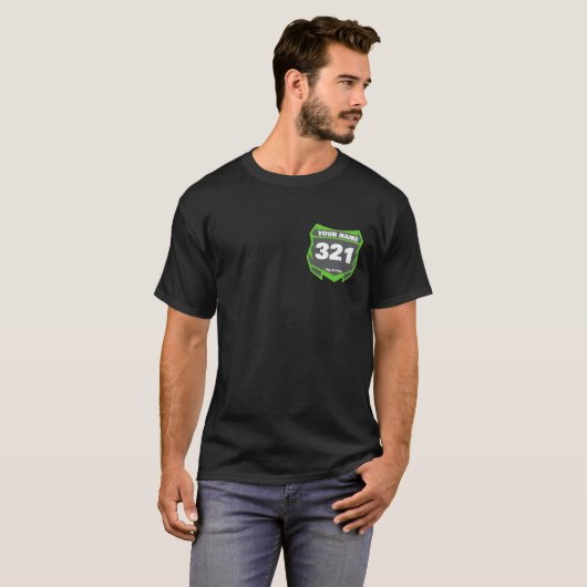 Aangepast Motocross Team T-shirt (Voorkant volledig)