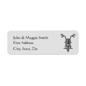 Aangepast motorfietswiel etiket (Voorkant)