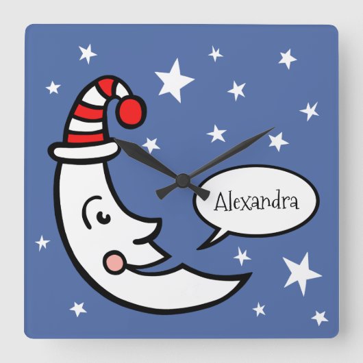 Aangepast motorgezicht en sterren vierkante klok (Voorkant)