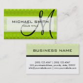 Aangepast mozaïekmonogram voor Abstracte kunst #37 Visitekaartje (Voorkant / Achterkant)