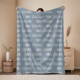 Aangepast Mr & Mrs jubileudekengeschenk voor vrouw Fleece Deken